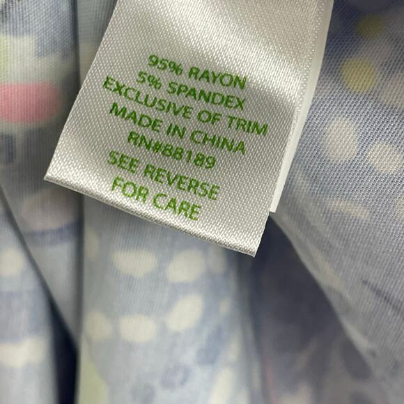 NWT Lilly Pulitzer Carlotta Stretch Shift Dress Blue Peri Pinch Pinch Print 10 - Picture 8 of 8